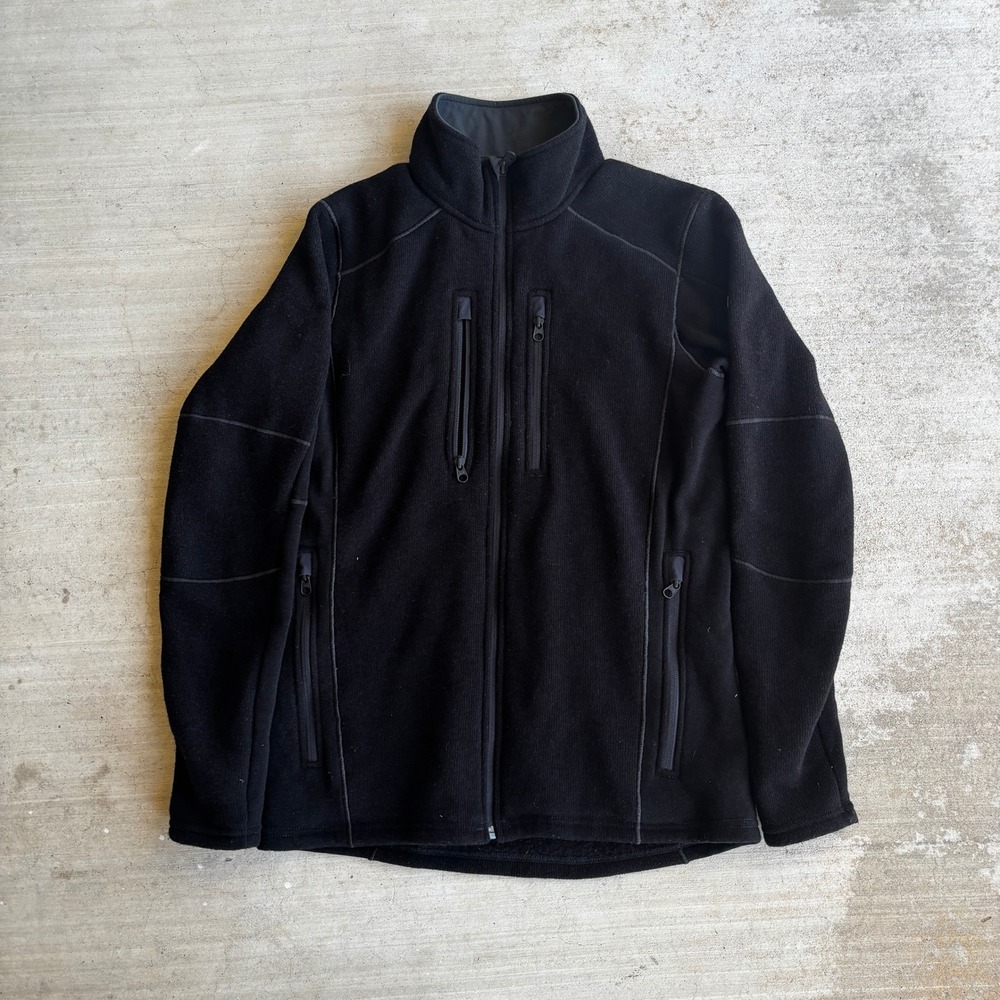 KUHL Interceptr Full Zip Fleece Jacket Men's Size Small Black Gorpcore